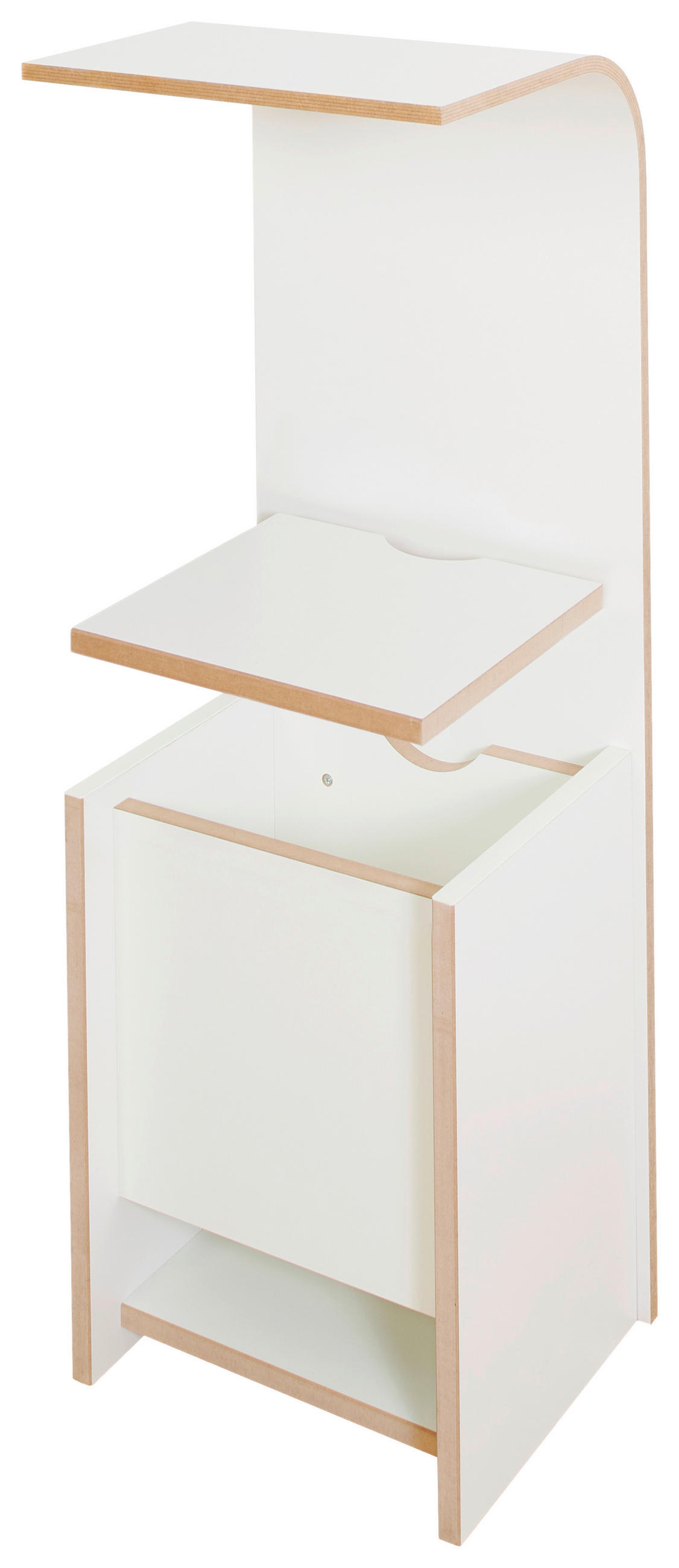 WANDREGAL Weiß, Buchefarben  - Buchefarben/Weiß, MODERN, Holzwerkstoff (31/85/25cm) - Tojo