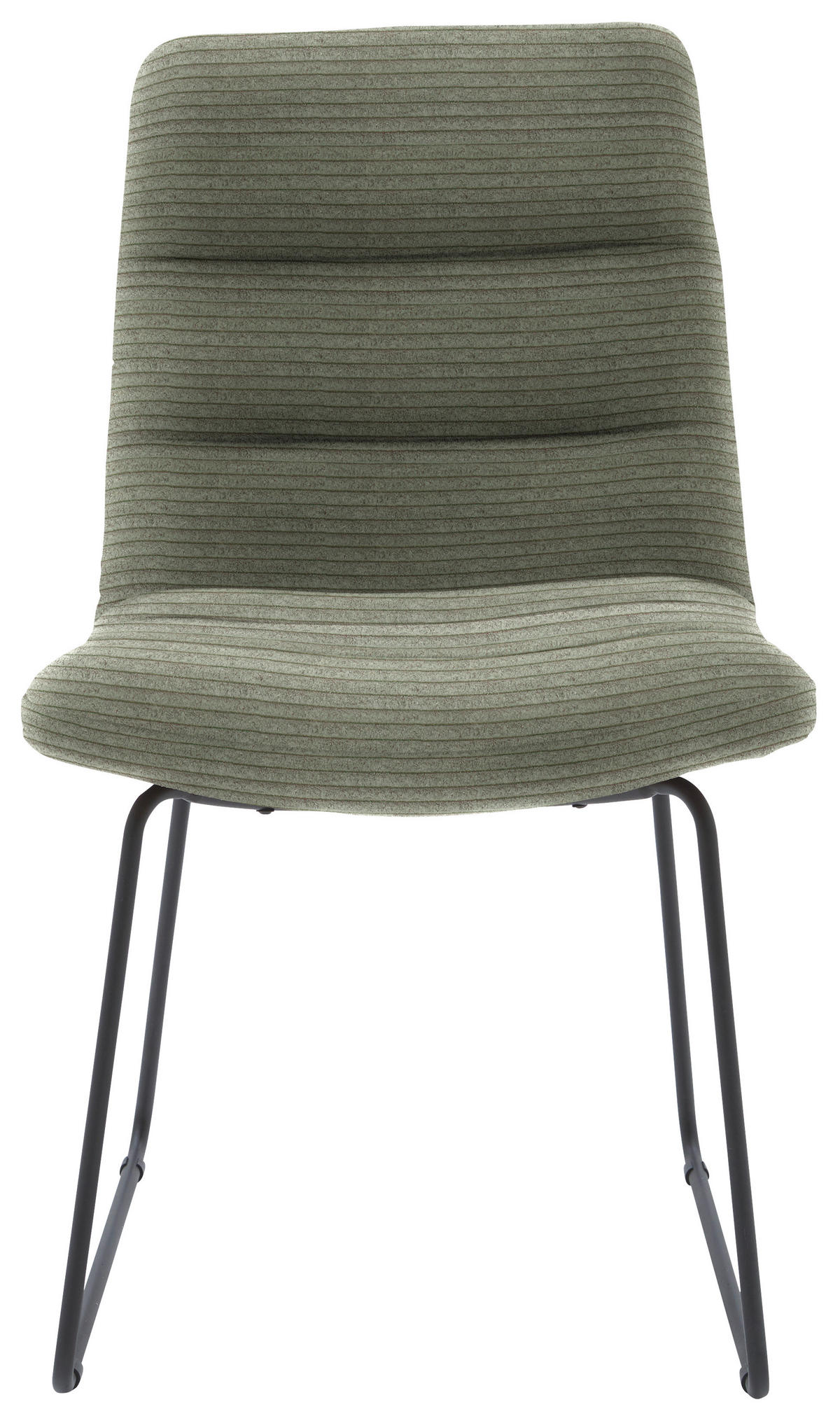 STUHL Cord  - Schwarz/Graugrün, Design, Textil/Metall (52/88/66cm) - Dieter Knoll