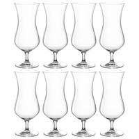 GLÄSERSET Hurricane 8-teilig  - Transparent, Design, Glas (8,40/20,80/8,40cm) - Leonardo