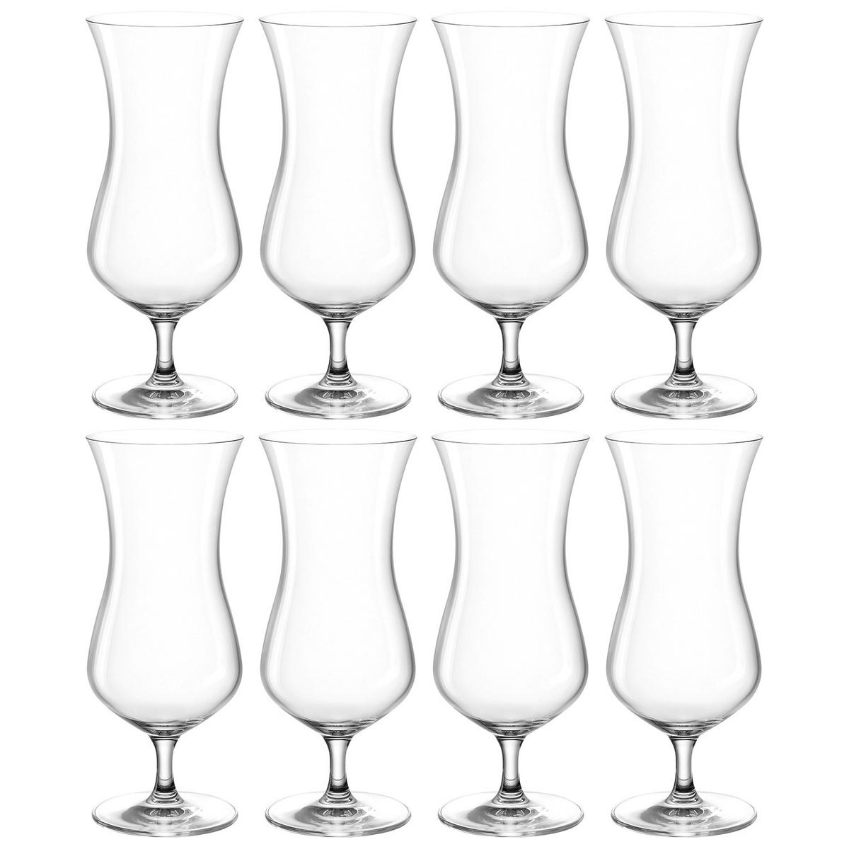 GLÄSERSET Hurricane 8-teilig  - Transparent, Design, Glas (8,40/20,80/8,40cm) - Leonardo