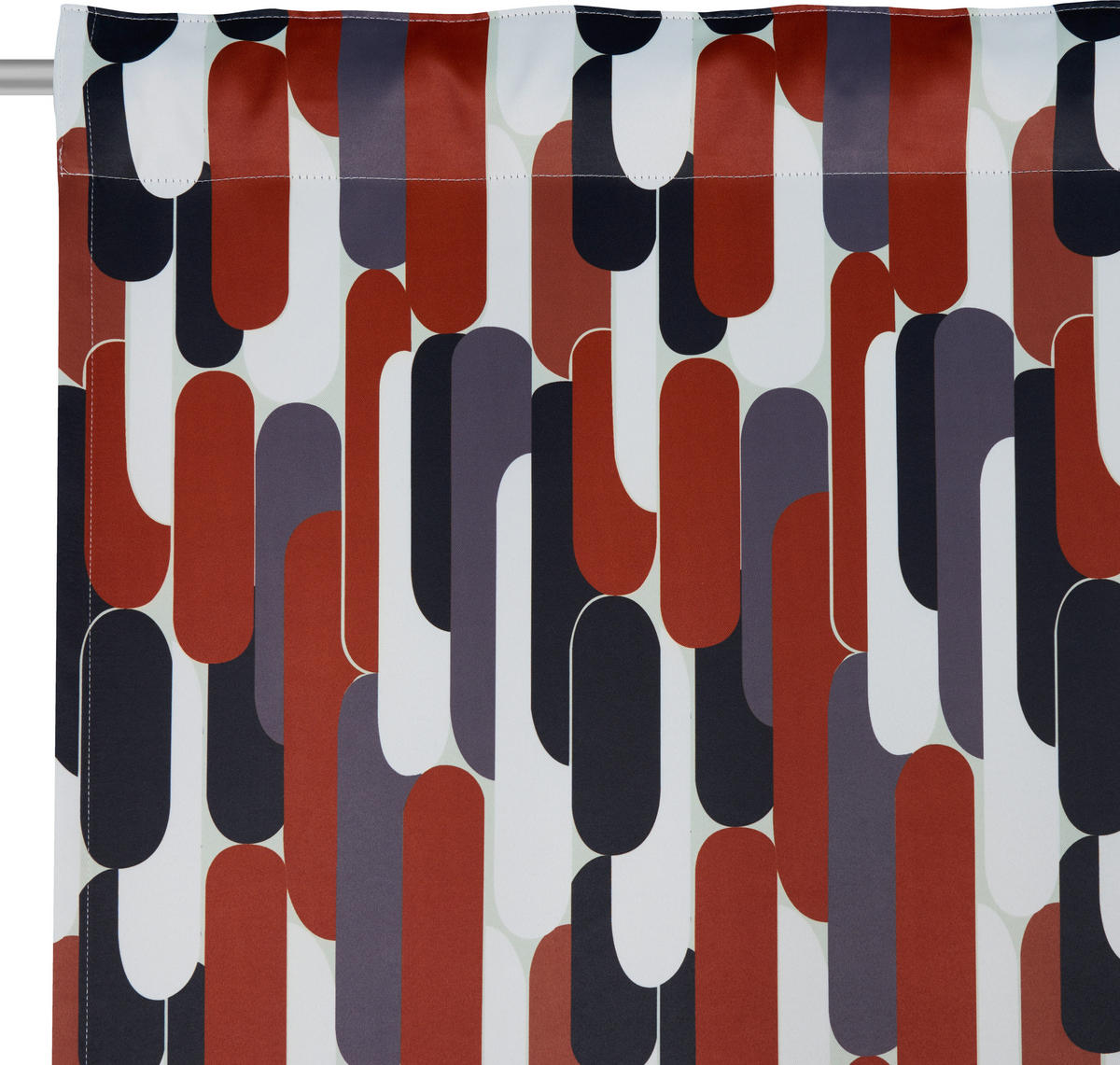 FERTIGVORHANG Verdunkelung  - Rot/Multicolor, Trend, Textil (140/245cm) - Esposa