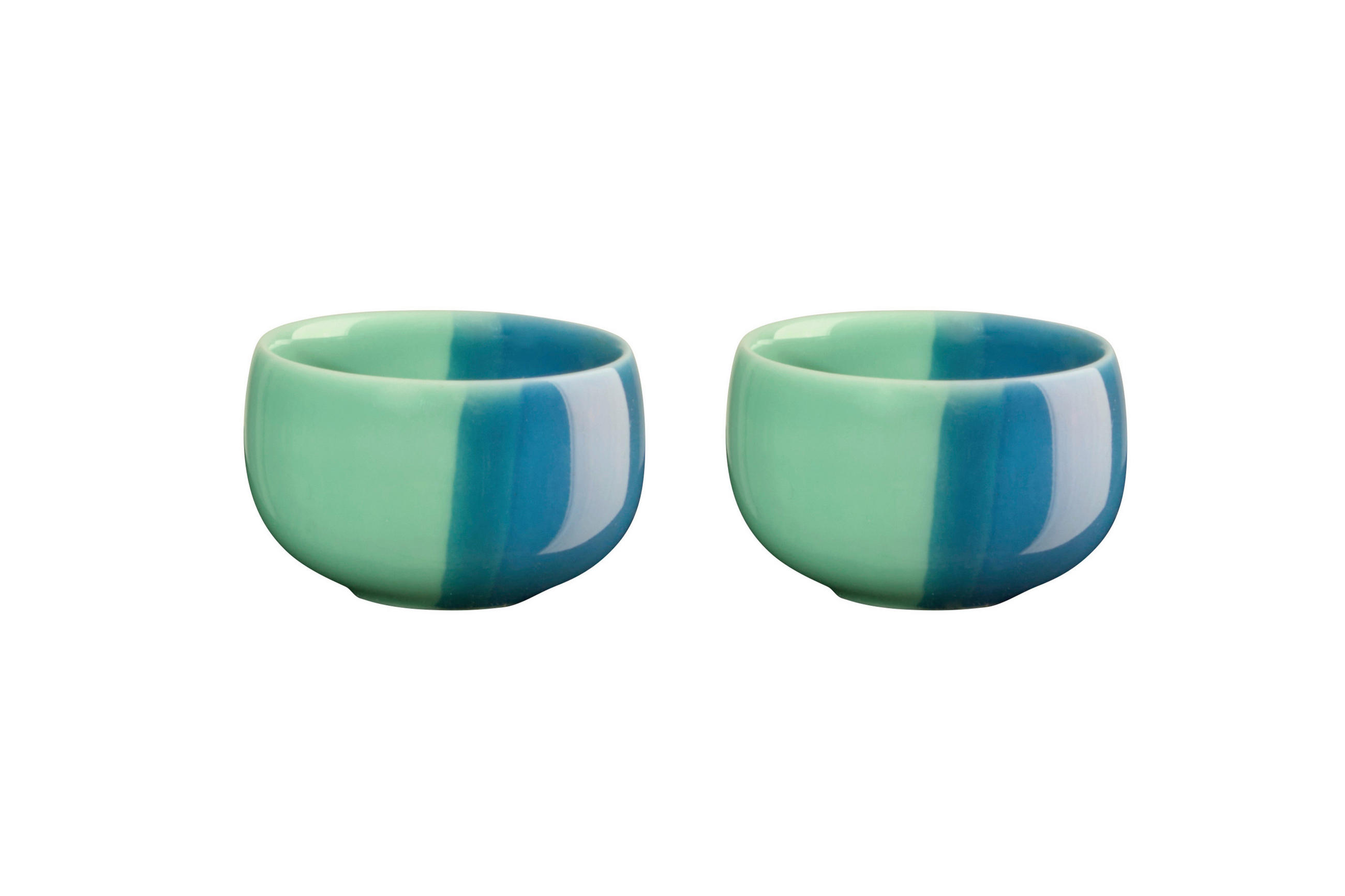 SET ČAŠICA ZA JAJE     4,7/3 cm    Joy  - svijetlo zelena/tirkizna, Basics, keramika (4,7/3cm) - ASA