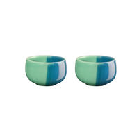 SET ČAŠICA ZA JAJE     4,7/3 cm    Joy  - svijetlo zelena/tirkizna, Basics, keramika (4,7/3cm) - ASA
