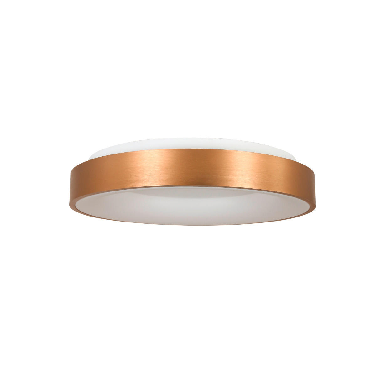 LED-DECKENLEUCHTE Ringlede 38/9 cm - Goldfarben, Basics, Kunststoff/Metall (38/9cm)