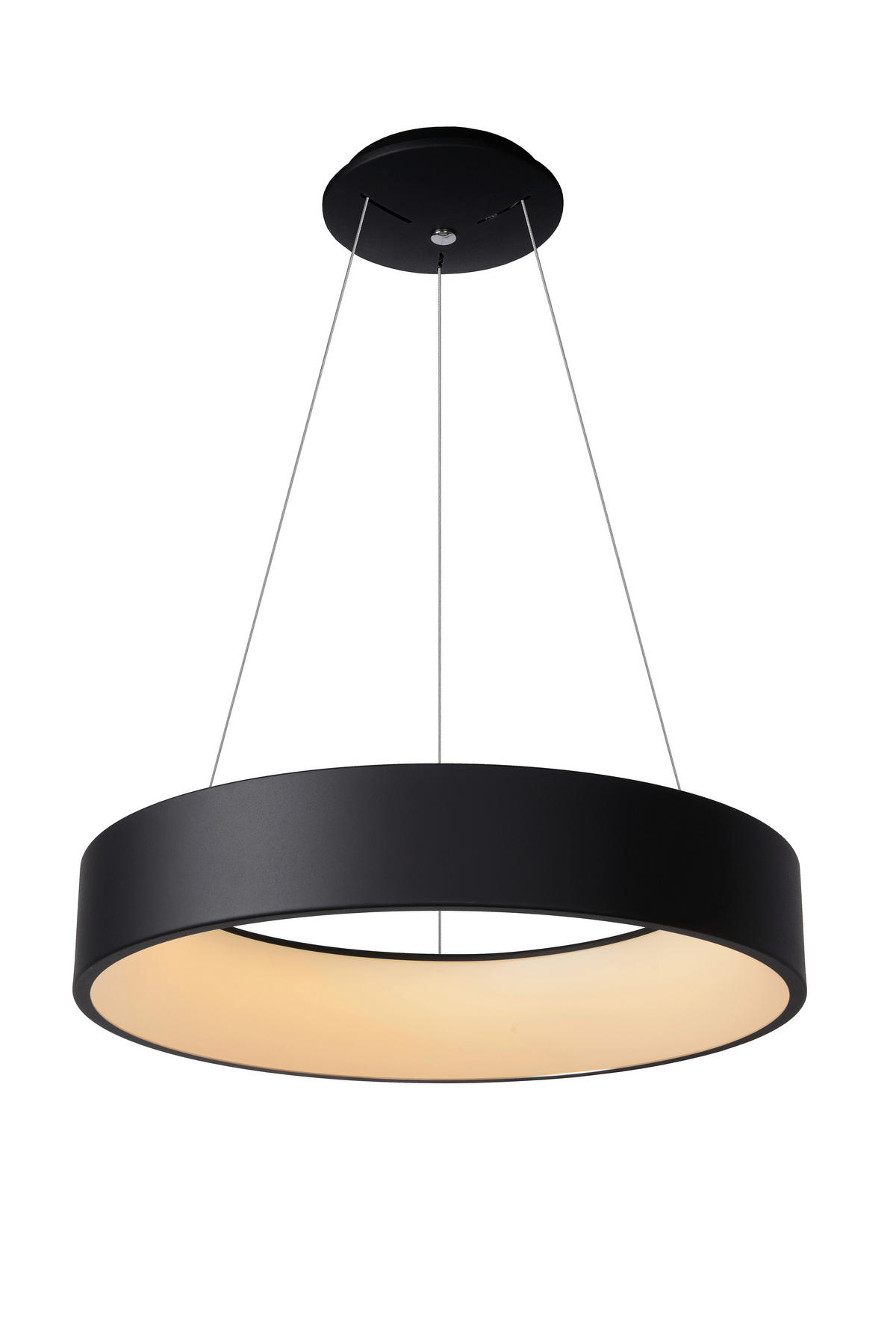 LED-HÄNGELEUCHTE 60/60/142 cm    - Schwarz, Design, Metall (60/60/142cm) - Lucide