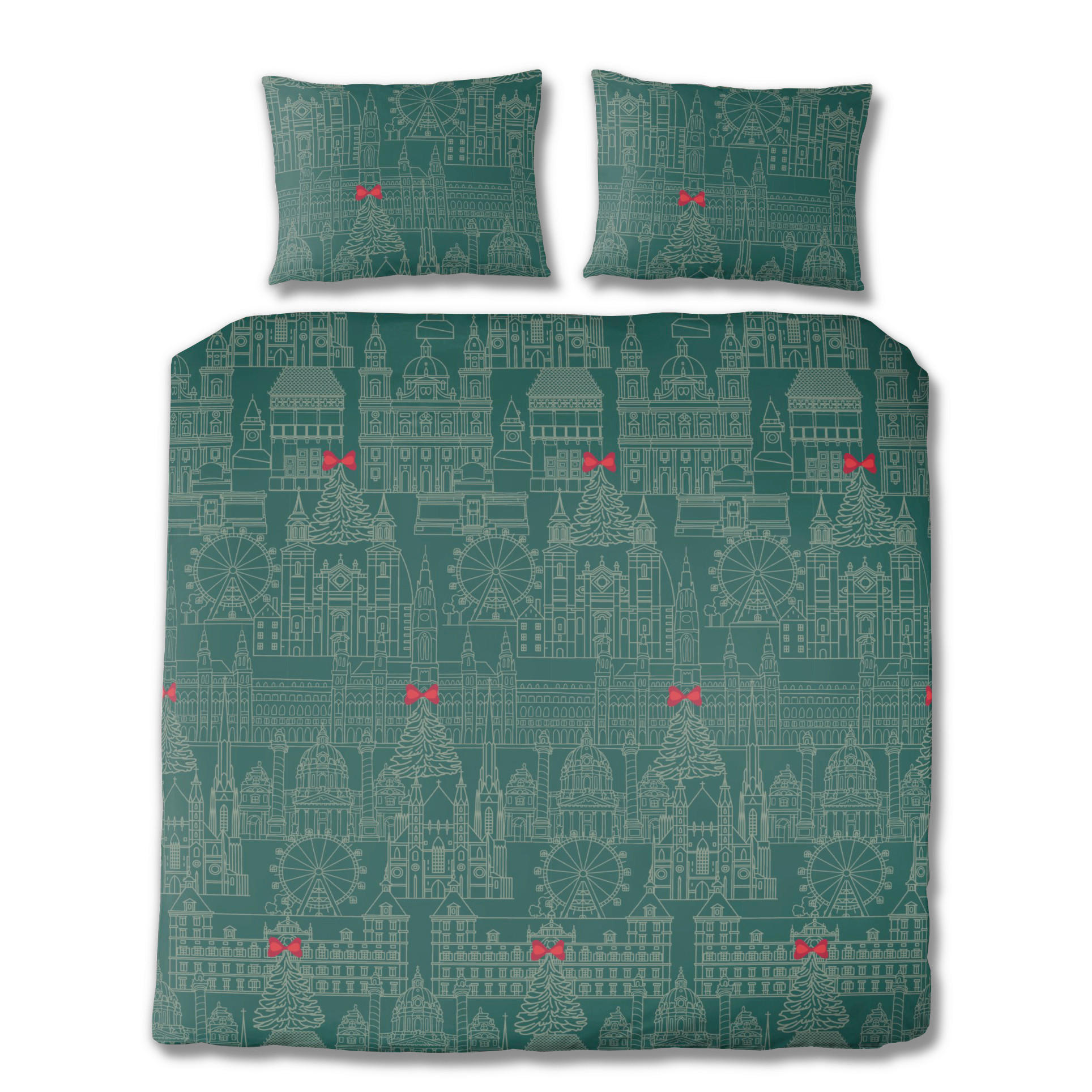 BETTWÄSCHE Flanell 200/200 cm  - Smaragdgrün, Basics, Textil (200/200cm) - Florella