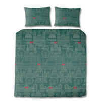 BETTWÄSCHE Flanell 200/200 cm  - Smaragdgrün, Basics, Textil (200/200cm) - Florella