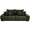 BIGSOFA Feincord Grün  - Schwarz/Grün, KONVENTIONELL, Holz/Textil (280/67/120cm) - Carryhome