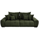 BIGSOFA Feincord Grün  - Schwarz/Grün, KONVENTIONELL, Holz/Textil (280/67/120cm) - Carryhome