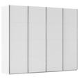 SCHWEBETÜRENSCHRANK  in Weiß  - Chromfarben/Weiß, Design, Holzwerkstoff/Metall (271/235/68cm) - Novel