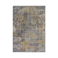 KOBEREC, 150/80 cm, žltá, sivá - žltá/sivá, Basics, textil (150/80cm)