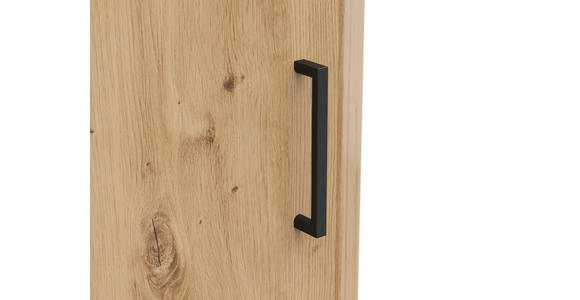 ECKKOMMODE 71,5/115/71,5 cm in Eiche Artisan - Anthrazit/Schwarz, MODERN, Holzwerkstoff/Kunststoff (71,5/115/71,5cm) - Carryhome