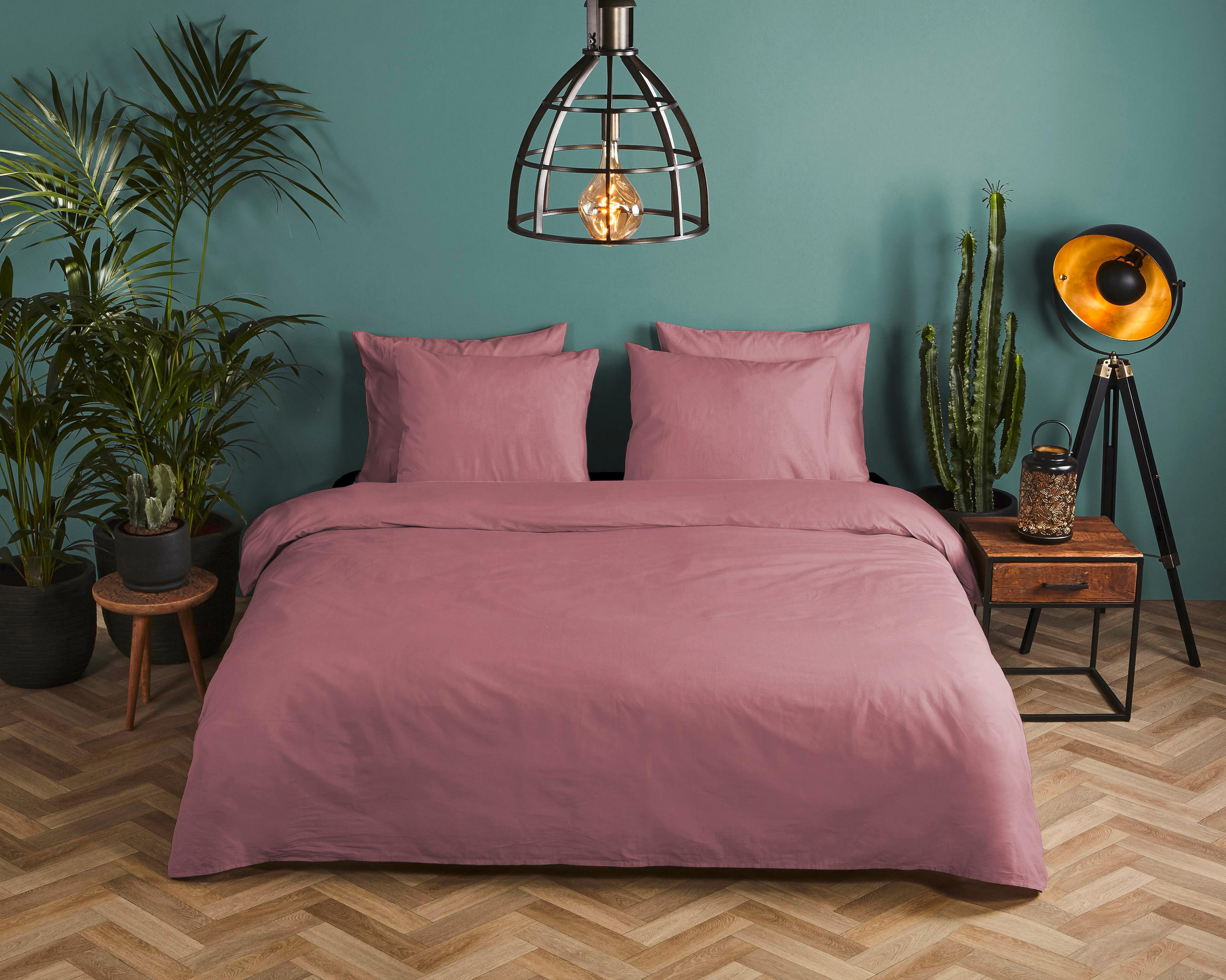 BETTWÄSCHE Uni Dusty Pink Satin 135/200 cm  - Altrosa, Basics, Textil (135/200cm)