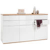 SIDEBOARD  in 180/102/50 cm  - Weiß Hochglanz/Weiß, Basics, Holzwerkstoff/Metall (180/102/50cm) - Carryhome