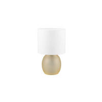 STOLNÍ LAMPA, E14, 18/29 cm  - bílá/světle žlutá, Basics, textil/sklo (18/29cm) - Trio Leuchten