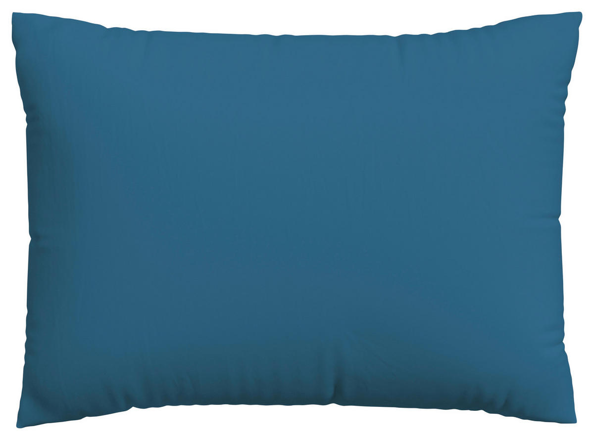 KOPFPOLSTERBEZUG KNITTED JERSEY 70/90 cm  - Blau, Basics, Textil (70/90cm) - Schlafgut
