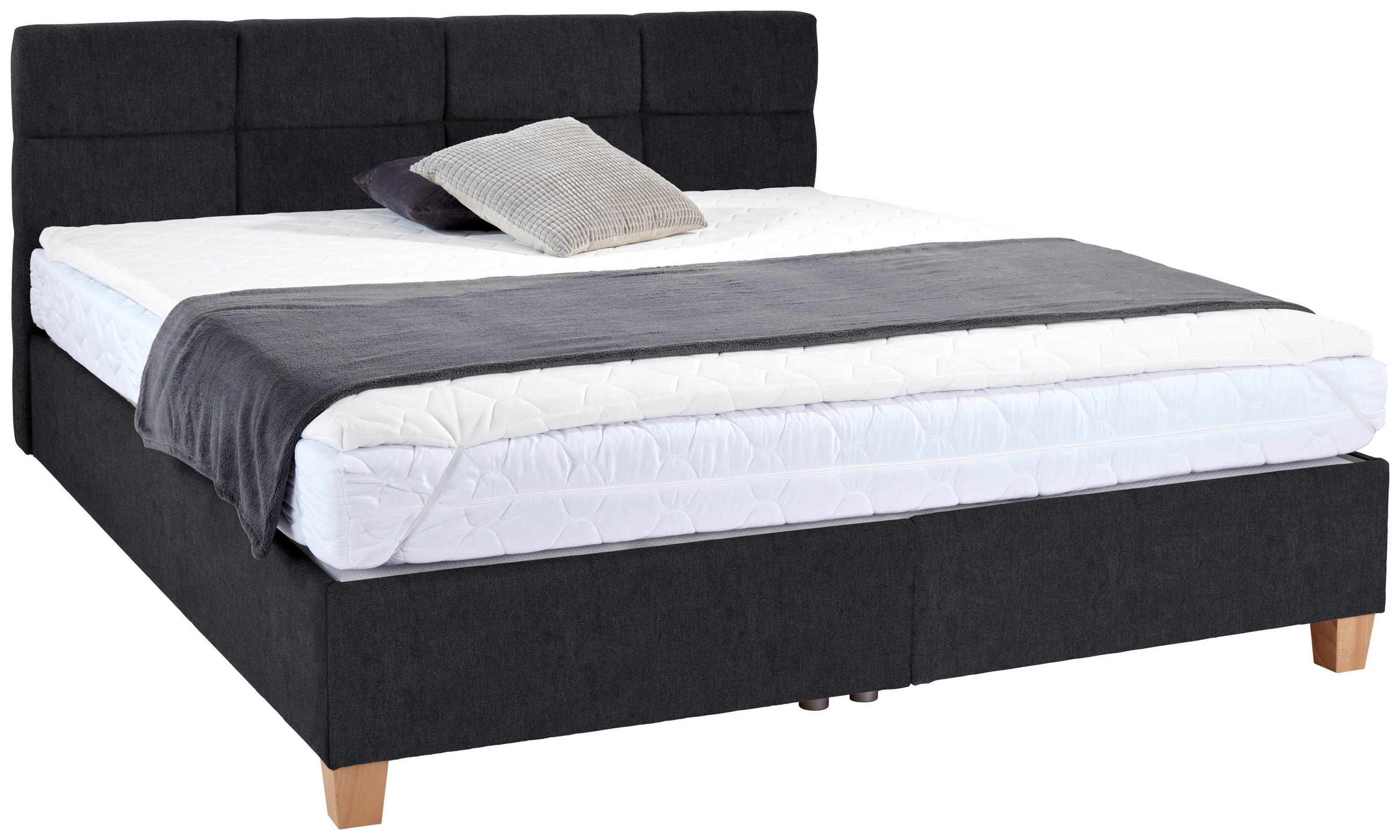 Polsterbett Mit Bettkasten 160x200 Bellagio Schwarz