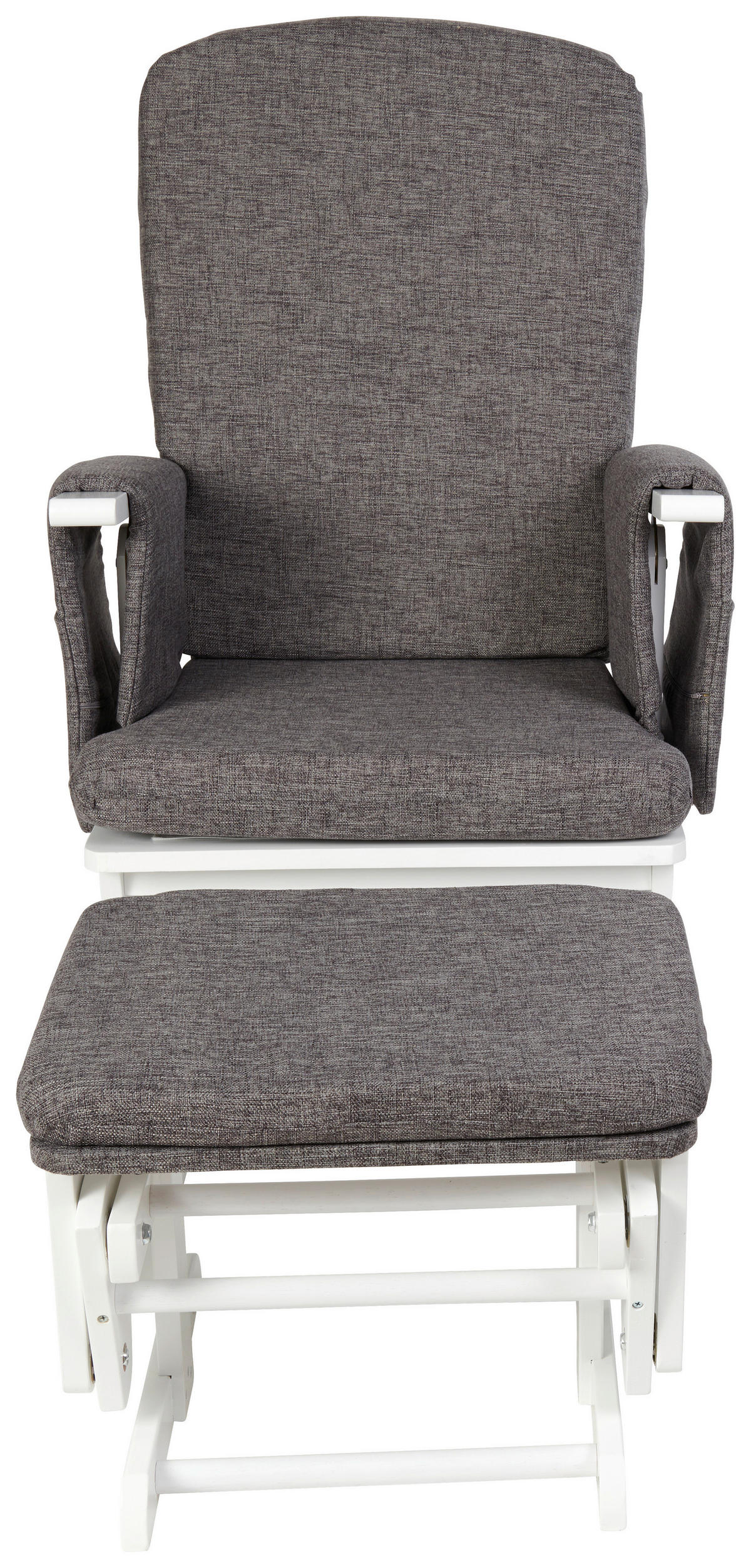 STILLSTUHL - Weiß/Grau, Basics, Holz/Textil (56/101/73cm) - My Baby Lou