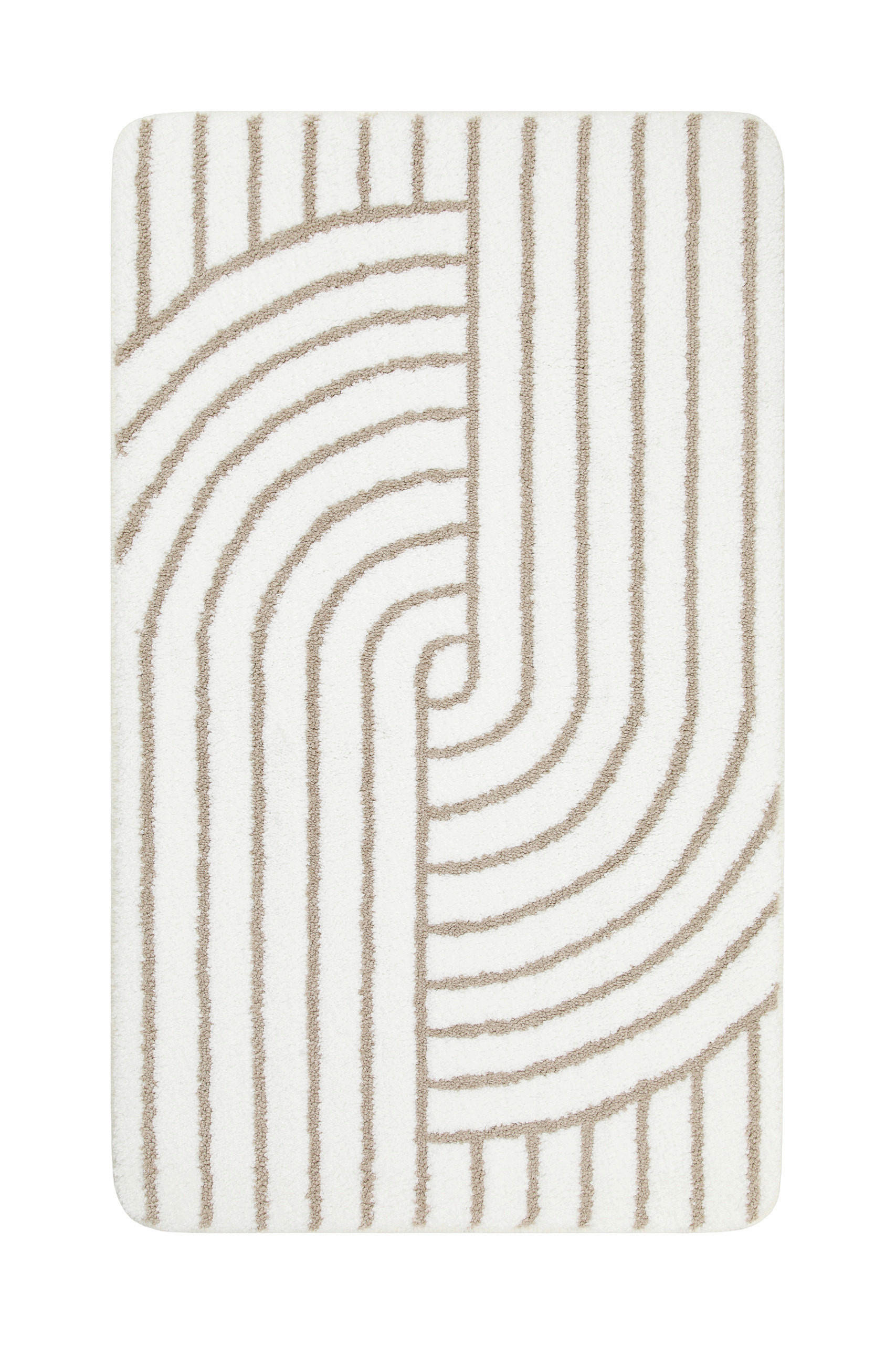 BADTEPPICH Beige 60/100 cm  - Beige, Basics, Kunststoff/Textil (60/100cm) - WECON HOME BASIC