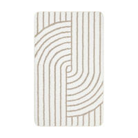 BADTEPPICH Beige 55/65 cm  - Beige, Basics, Kunststoff/Textil (55/65cm) - WECON HOME BASIC
