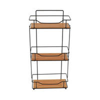 POLICA  drvo, metal  TENDANCE  - boje hrasta, Basics, drvo/metal (11,5/57/26,5cm) - Homeware