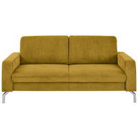 3-SITZER-SOFA Feincord Hellgrün  - Chromfarben/Hellgrün, Design, Textil/Metall (194/87/105cm) - Beldomo Style