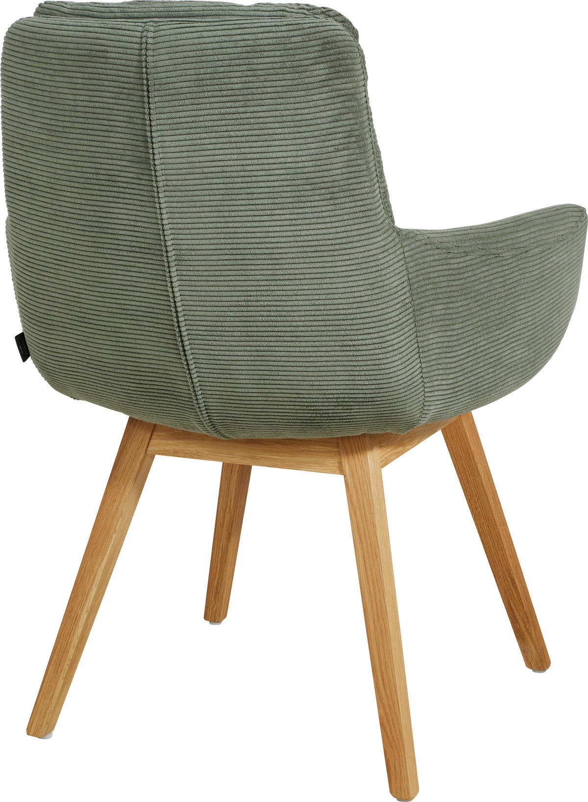 ARMLEHNSTUHL  in Cord  - Olivgrün, Design, Holz/Textil (63/90/69cm) - Johann Jakob