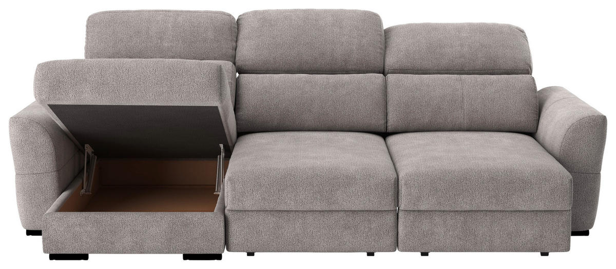 ECKSOFA in Mikrofaser Taupe  - Taupe, Konventionell, Textil (216/262cm) - MID.YOU