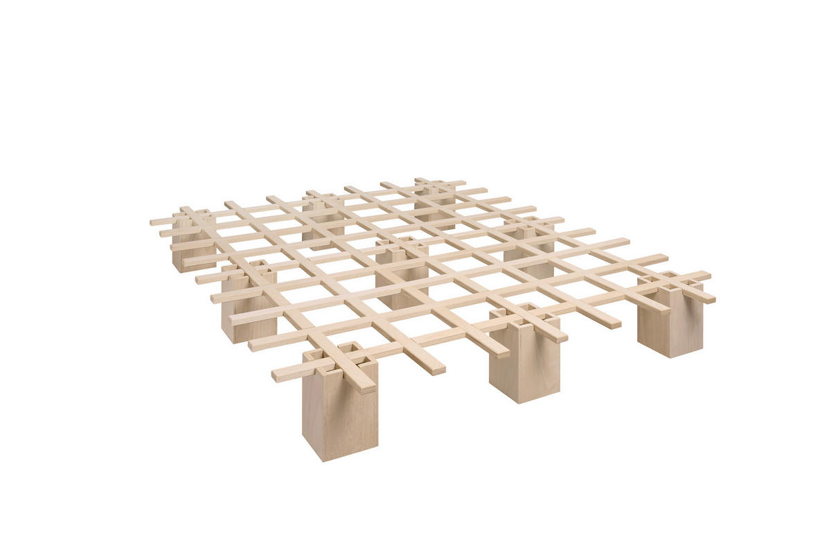 FUTONBETT 160/200 cm  in Buchefarben  - Buchefarben, Design, Holz (160/200cm) - Tojo