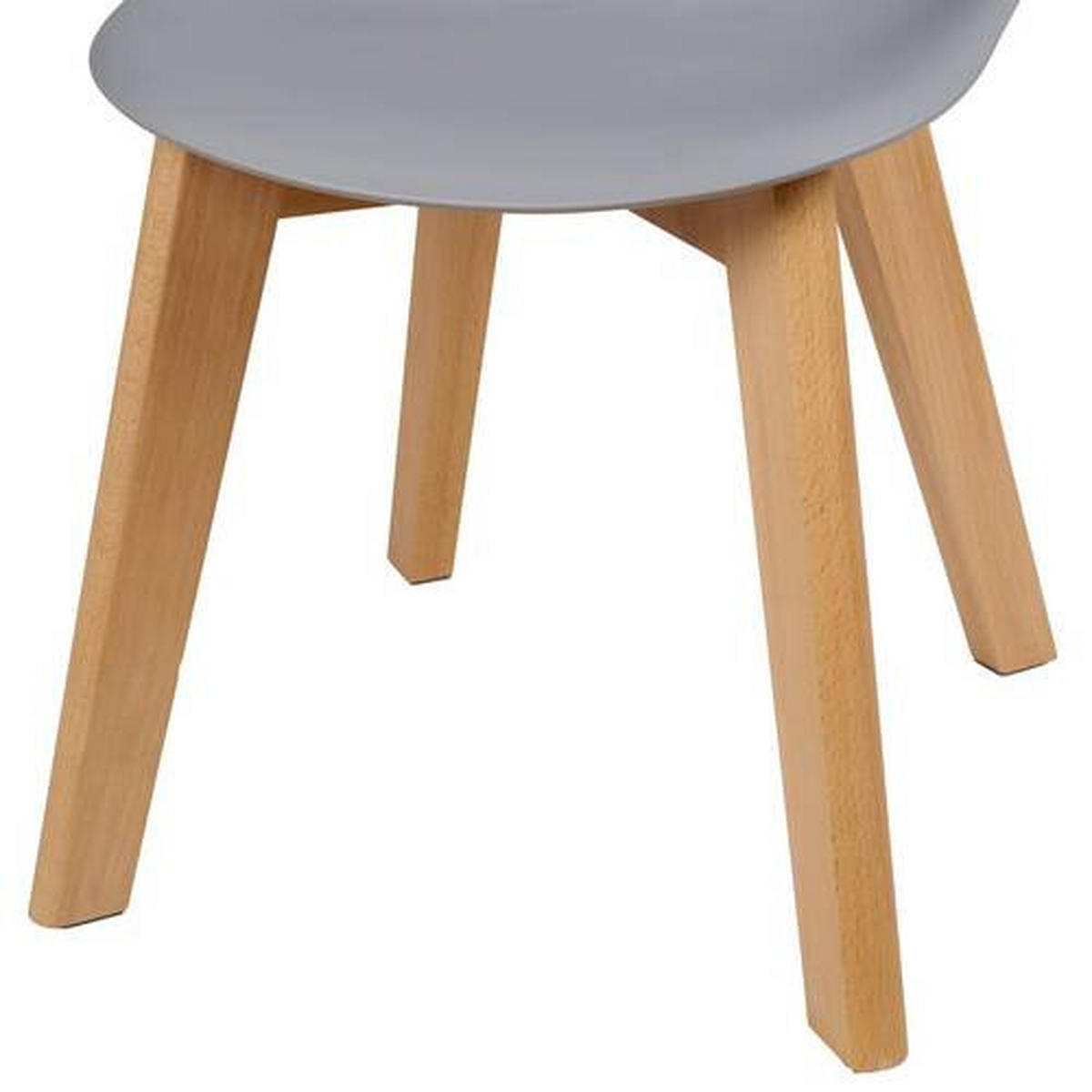 KINDERSTUHL  - Buchefarben/Grau, MODERN, Holz/Kunststoff (33/57/38cm) - P & B