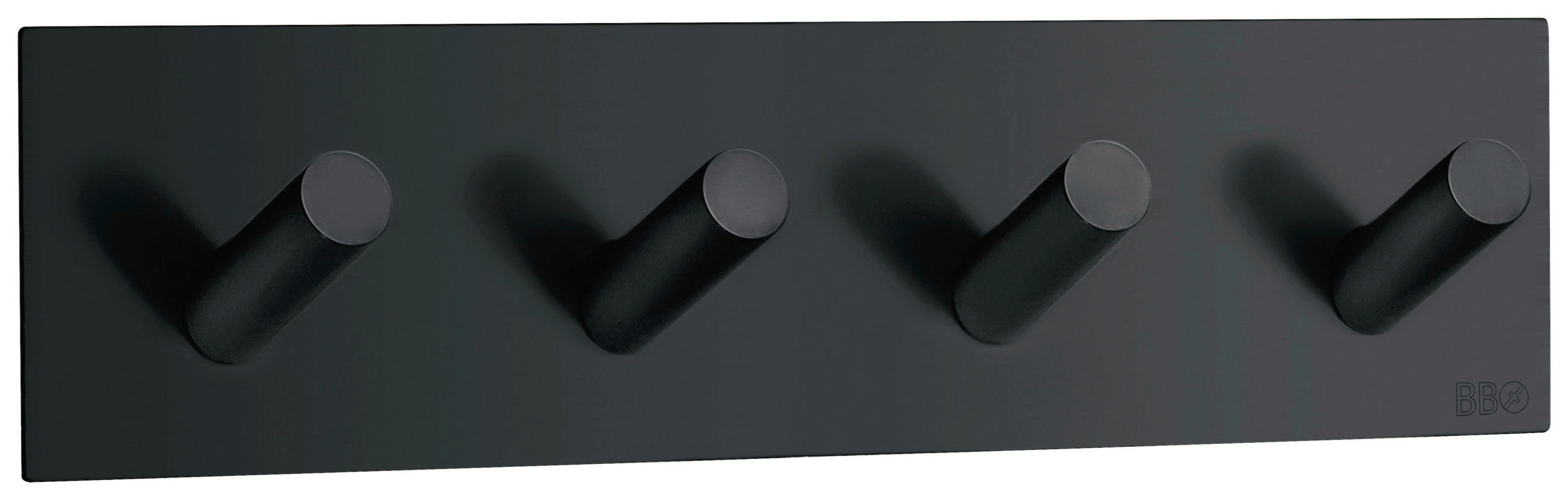 Smedbo Haken Schwarz 18x4.5x3 cm
