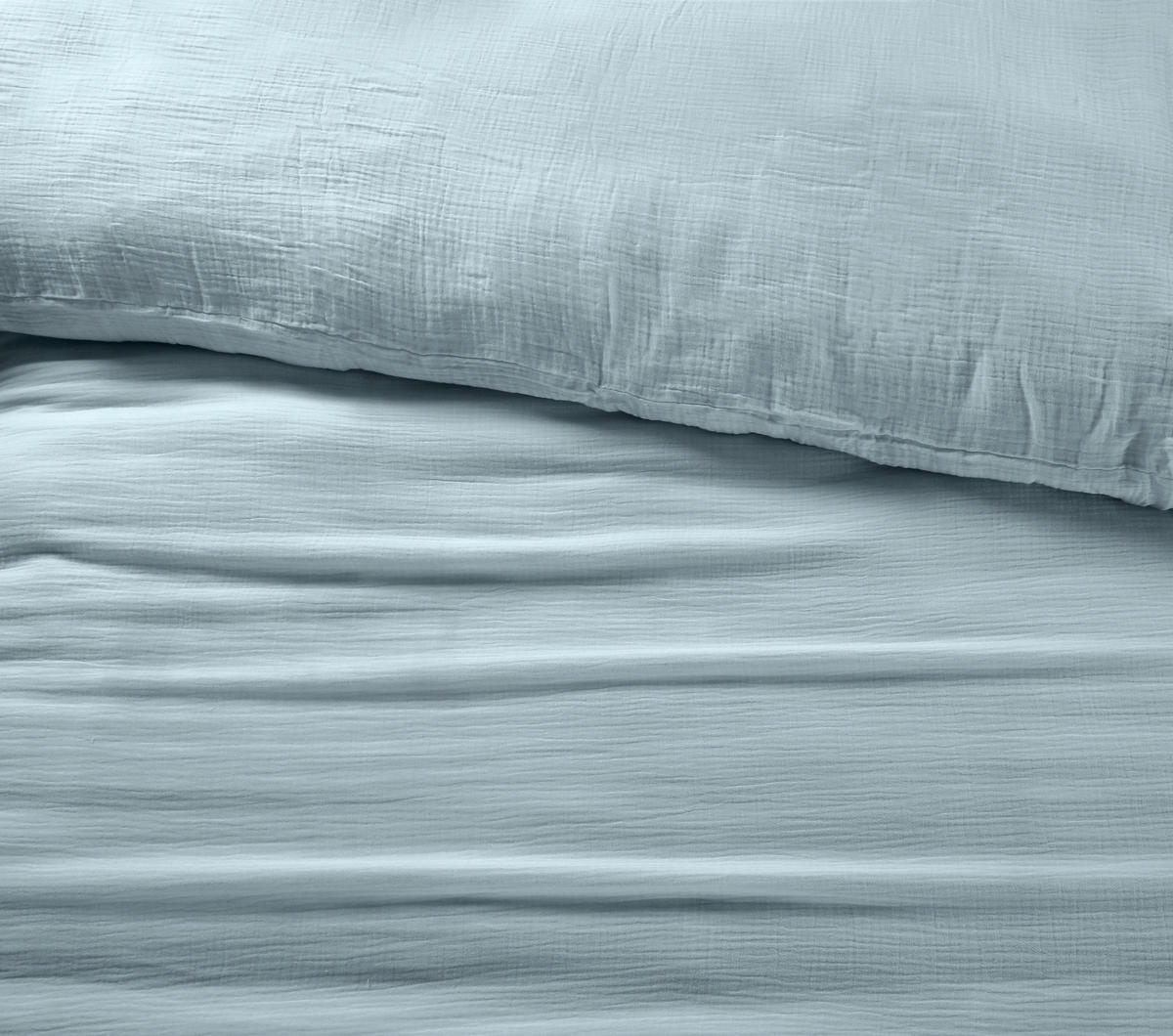 BETTWÄSCHE Musselin, Renforcé 140/200 cm  - Salbeigrün, Basics, Textil (140/200cm) - Novel