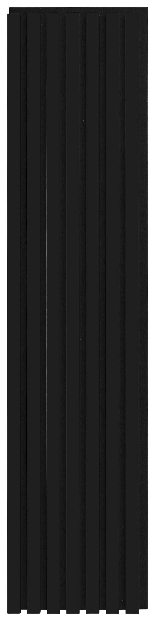 AKUSTIKPANEEL 4er-Set Nachbildung 4 Stück  - Schwarz, Design, Holzwerkstoff/Textil (30,5/132,5/1,8cm) - Xora