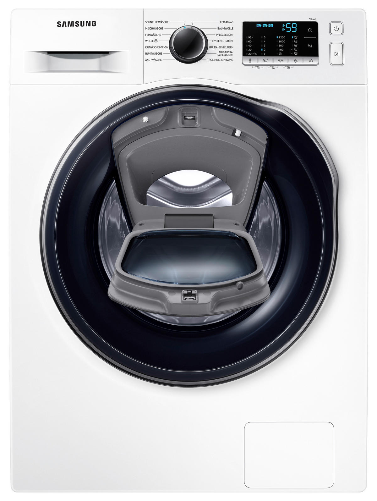 WASCHMASCHINE WW8NK52K0VW/EG   - Weiß, Basics, Kunststoff/Metall (60/85/46cm) - Samsung