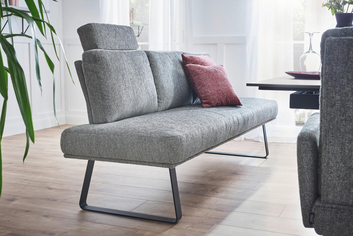 ECKBANK 240/174 cm  in Braun, Eichefarben  - Eichefarben/Braun, Design, Holz/Textil (240/174cm) - Dieter Knoll