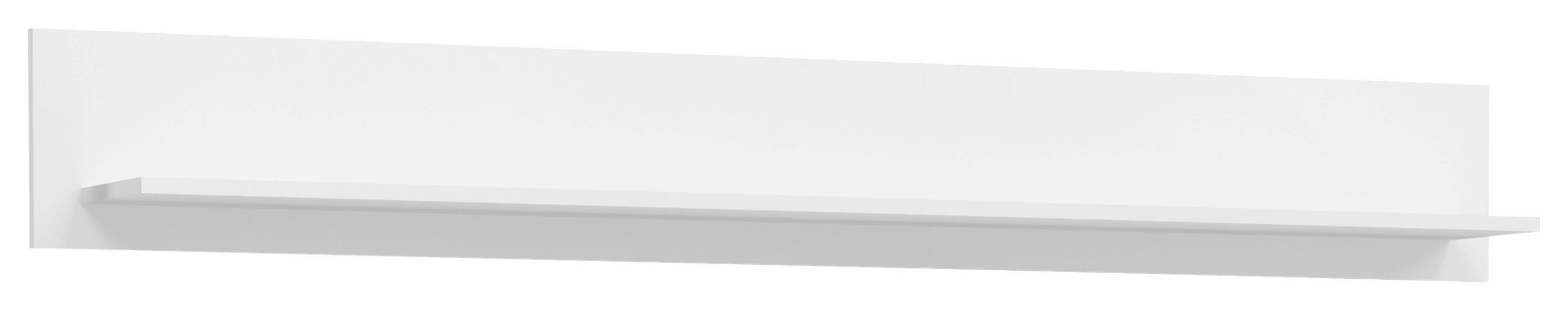 VÄGGHYLLA 170/22/21 cm  - vit högglans, Design, trämaterial (170/22/21cm) - MID.YOU