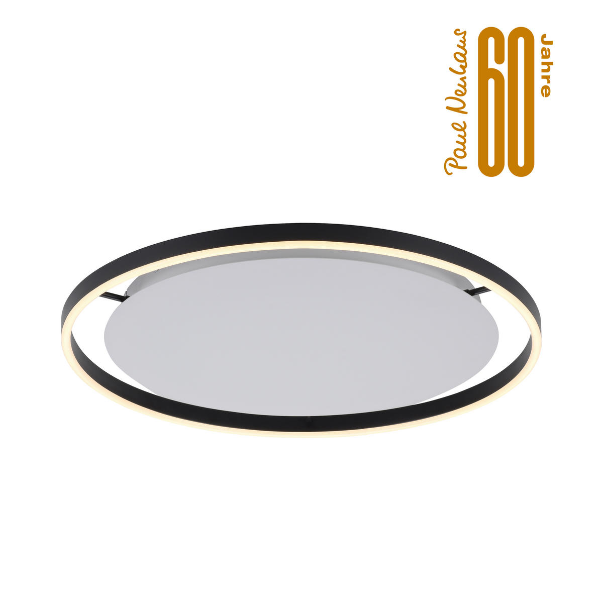 LED-DECKENLEUCHTE 58,5/58,5/5,3 cm   - Anthrazit, Design, Kunststoff/Metall (58,5/58,5/5,3cm)