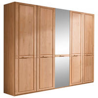 DREHTÜRENSCHRANK  in Erlefarben  - Erlefarben, KONVENTIONELL, Glas/Holz (250/216/58cm) - Venda