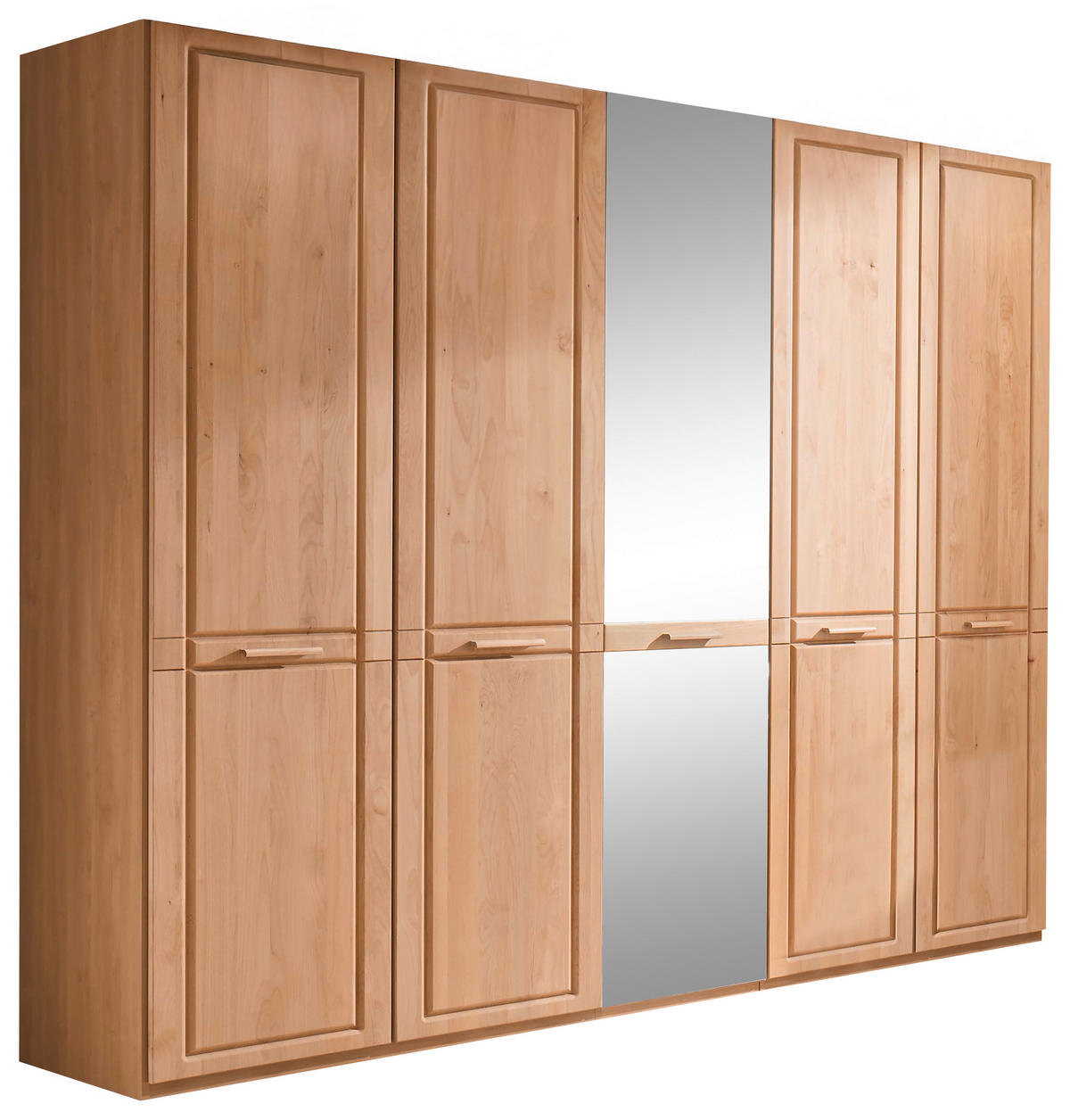 DREHTÜRENSCHRANK  in Erlefarben  - Erlefarben, KONVENTIONELL, Glas/Holz (250/216/58cm) - Venda