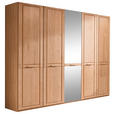DREHTÜRENSCHRANK  in Erlefarben  - Erlefarben, KONVENTIONELL, Glas/Holz (250/216/58cm) - Venda