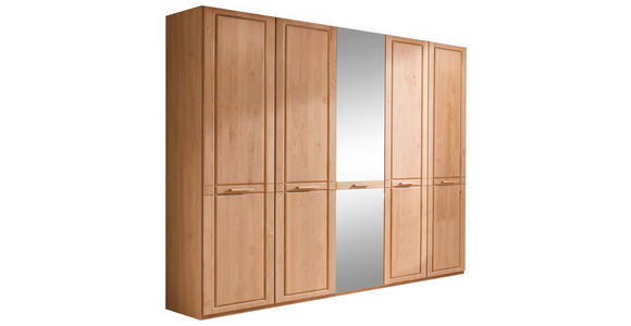 DREHTÜRENSCHRANK  in Erlefarben  - Erlefarben, KONVENTIONELL, Glas/Holz (250/216/58cm) - Venda