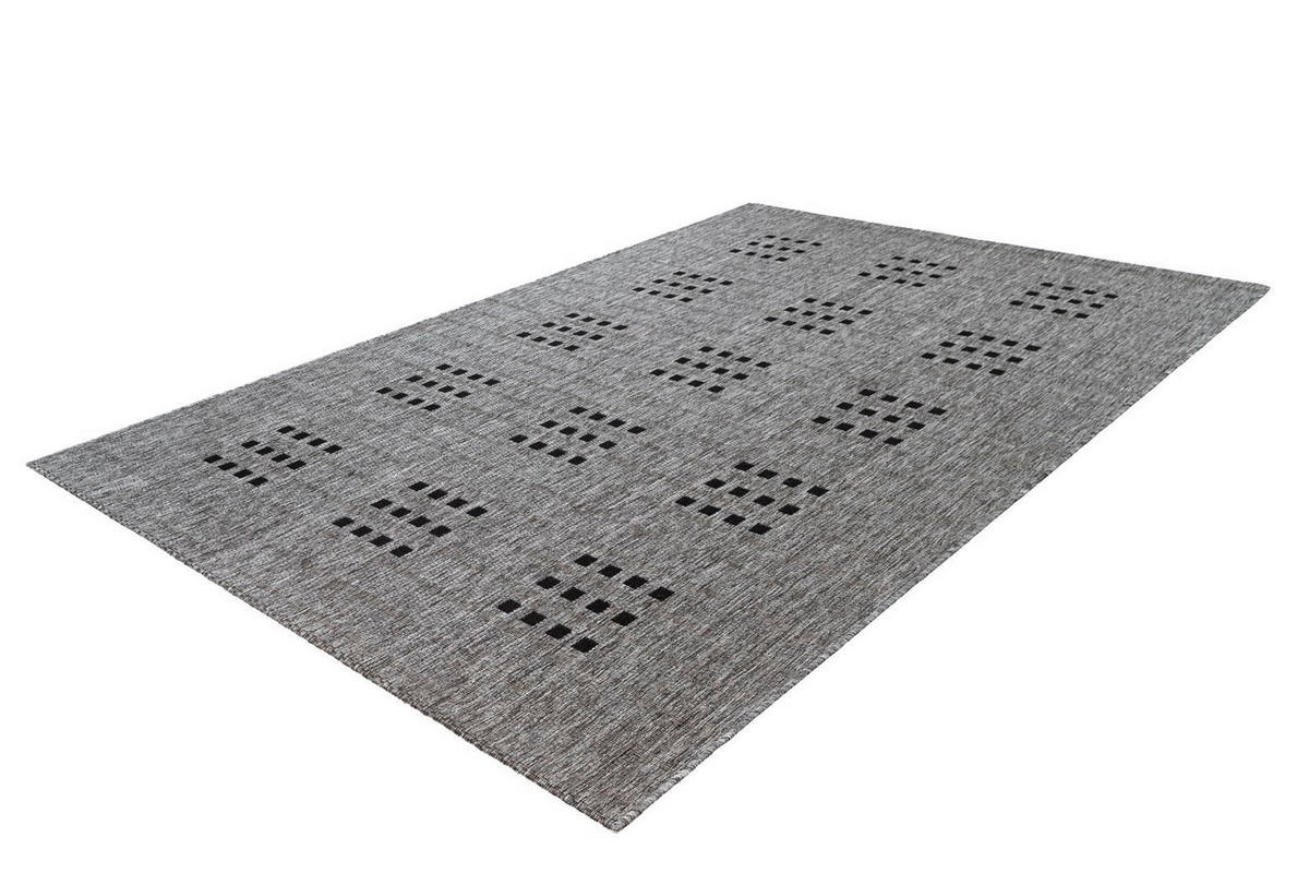 FLACHWEBETEPPICH 120/170 cm Indonesia - Malang Silber Grau  - Grau, KONVENTIONELL, Textil (120/170cm)