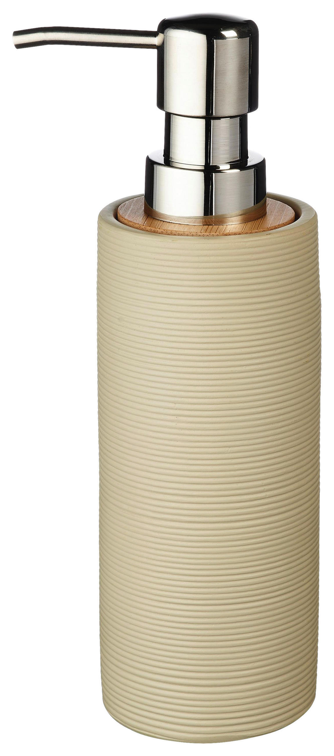 SEIFENSPENDER Holz, Metall, Kunststoff  - Beige, Basics, Holz/Kunststoff (6/20,5/6cm) - Sadena