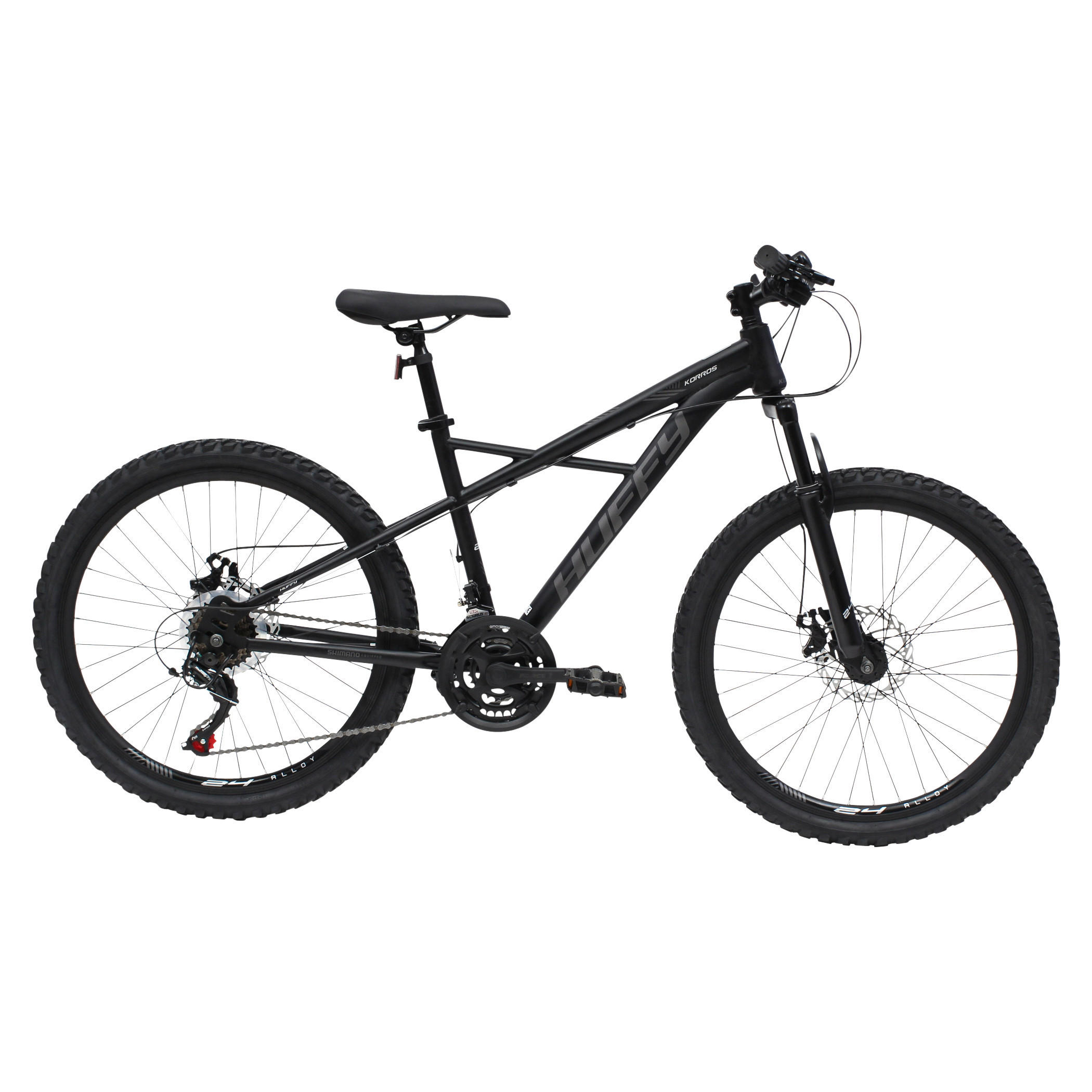 MOUNTAINBIKE 24 Zoll Kinder  - Schwarz, Basics, Metall (68/91/162,5cm)