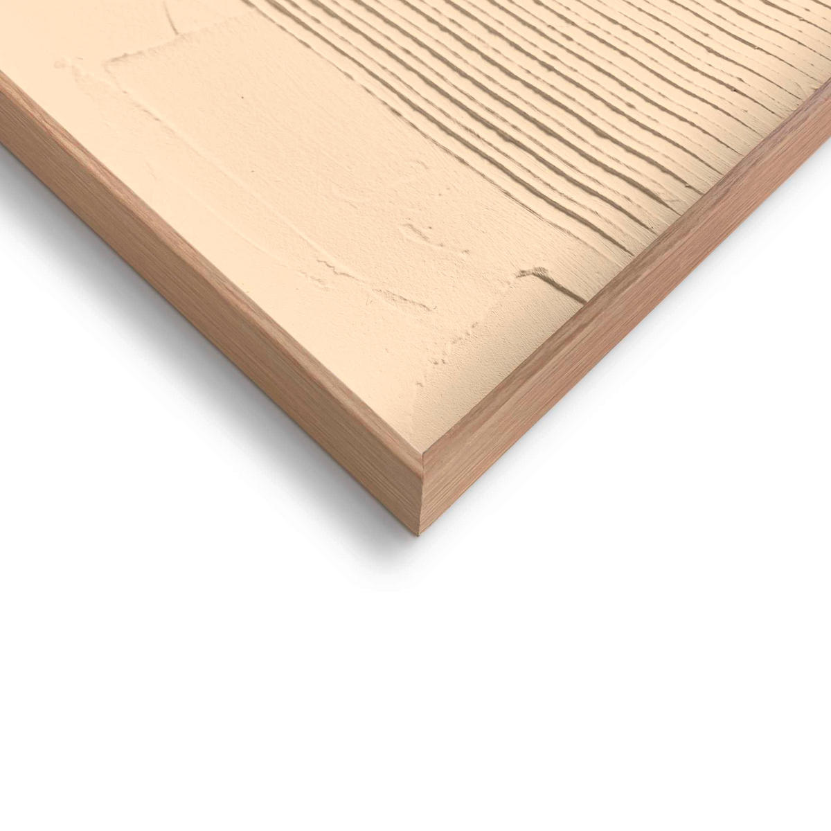 UNIKAT Abstraktes 50/70/3 cm  - Creme/Schwarz, Basics, Holz (50/70/3cm) - Reinders!