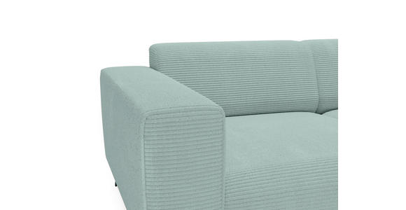 2-SITZER-SOFA Cord Salbeigrün  - Salbeigrün/Schwarz, KONVENTIONELL, Textil/Metall (207/75/104cm) - Carryhome