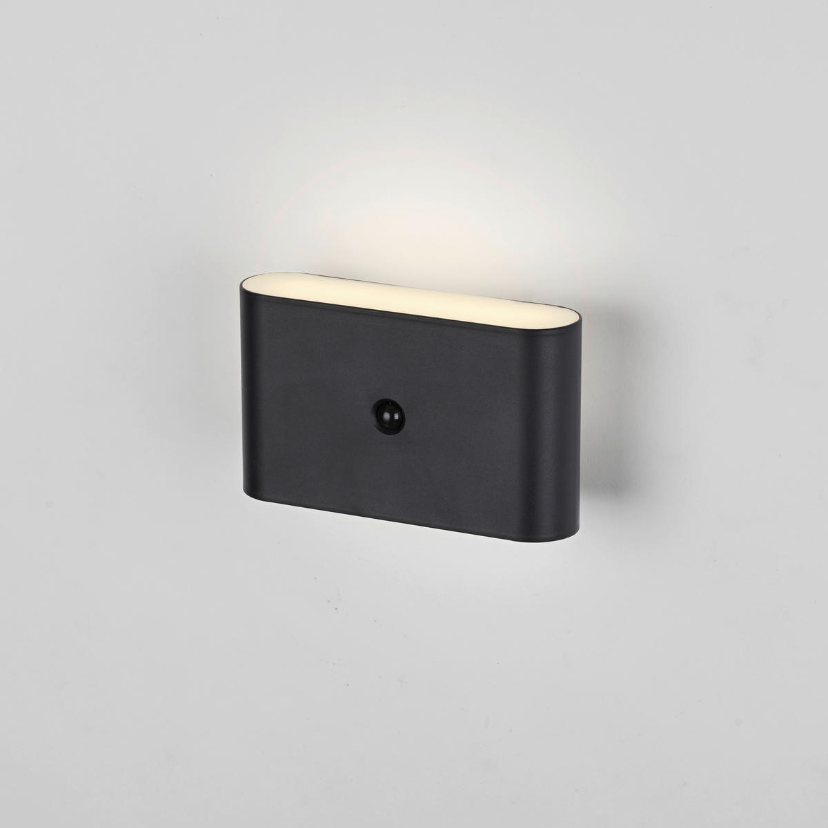 AKKU-WANDLEUCHTE 16/6,5/9,5 cm   - Schwarz, Design, Kunststoff/Metall (16/6,5/9,5cm)