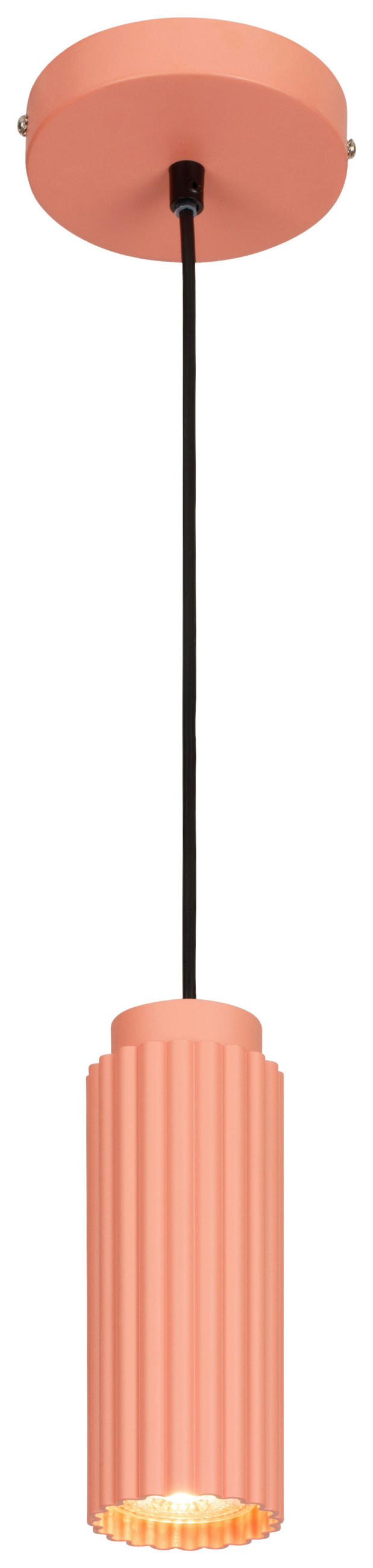 HÄNGELEUCHTE 6,5/120 cm   - Rosa, Design, Metall (6,5/120cm) - Collet's Monde