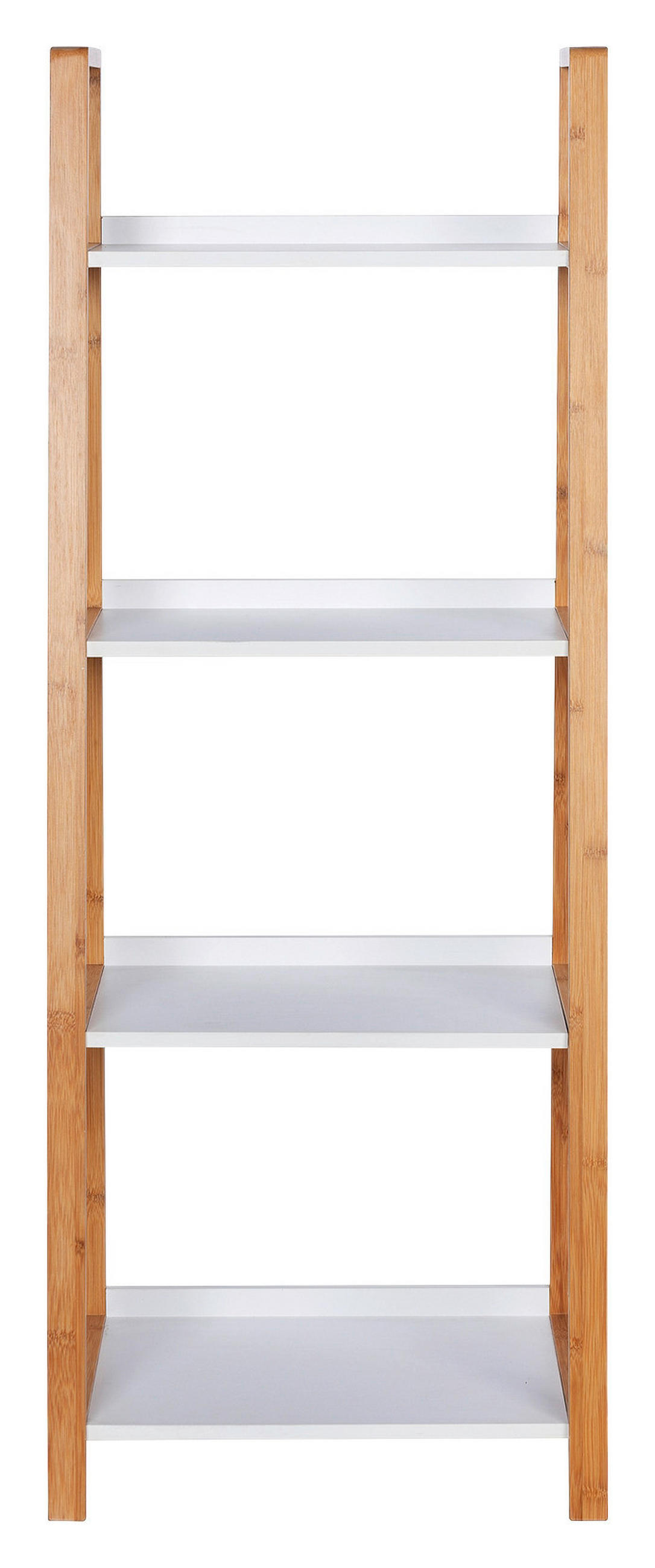 BADEZIMMERREGAL 43/112/36 cm  - Weiss/Braun, Basics, Holz (43/112/36cm) - Wenko