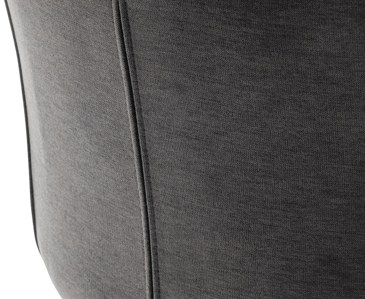 SCHWINGSTUHL  , Stoffauswahl, mit Griff  , Flachgewebe  ,  - Edelstahlfarben/Anthrazit, Design, Textil/Metall (49/99/63cm) - Novel